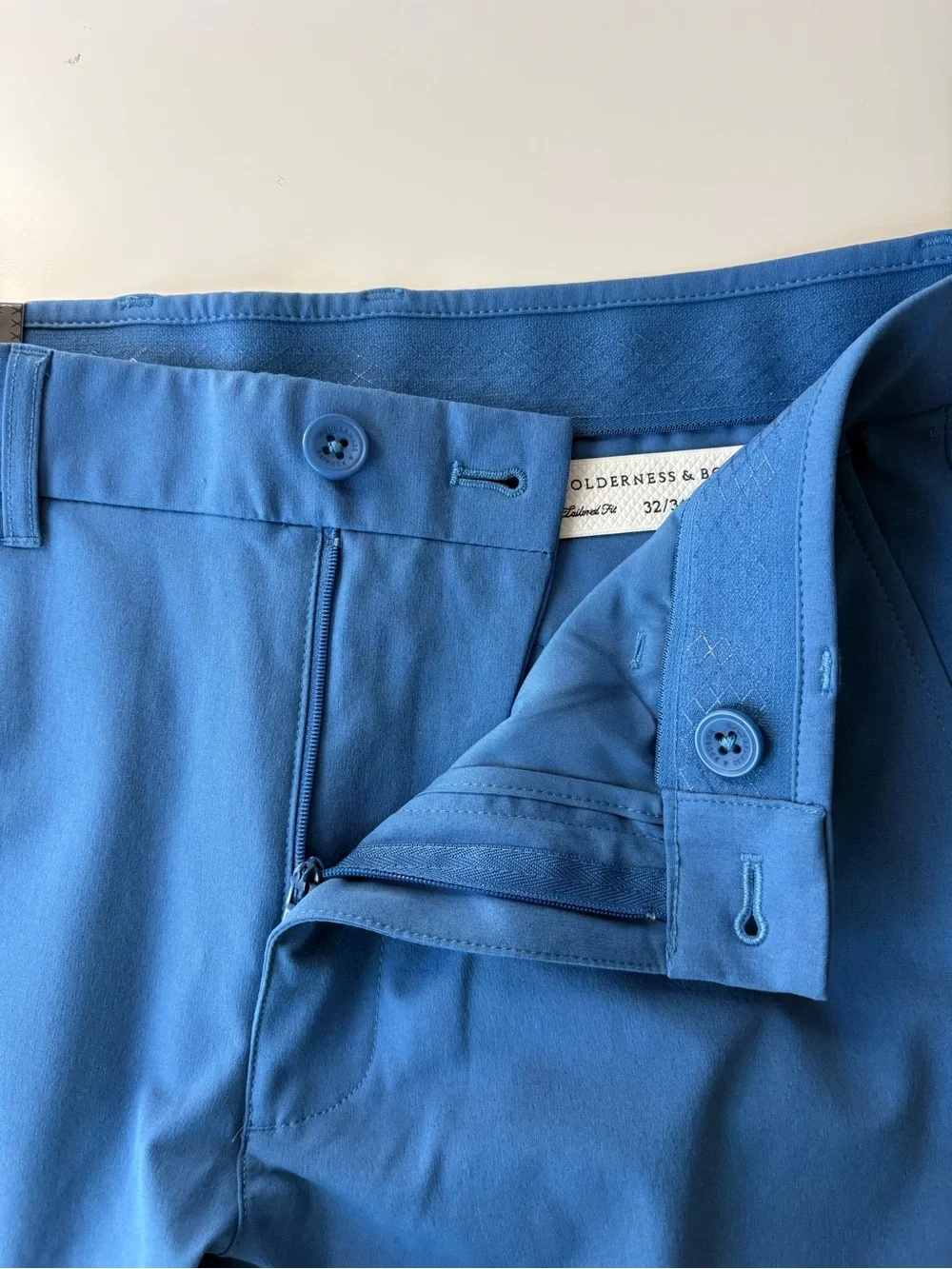 Holderness & Bourne Men's 32x34 The Garvey Tech Performance Pants Blue Stretchy